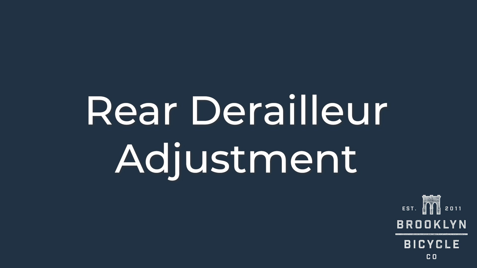 Video: How to Adjust Your Rear Derailleur